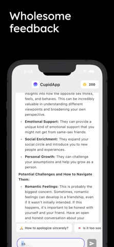 Cupid AI iPhone screenshot