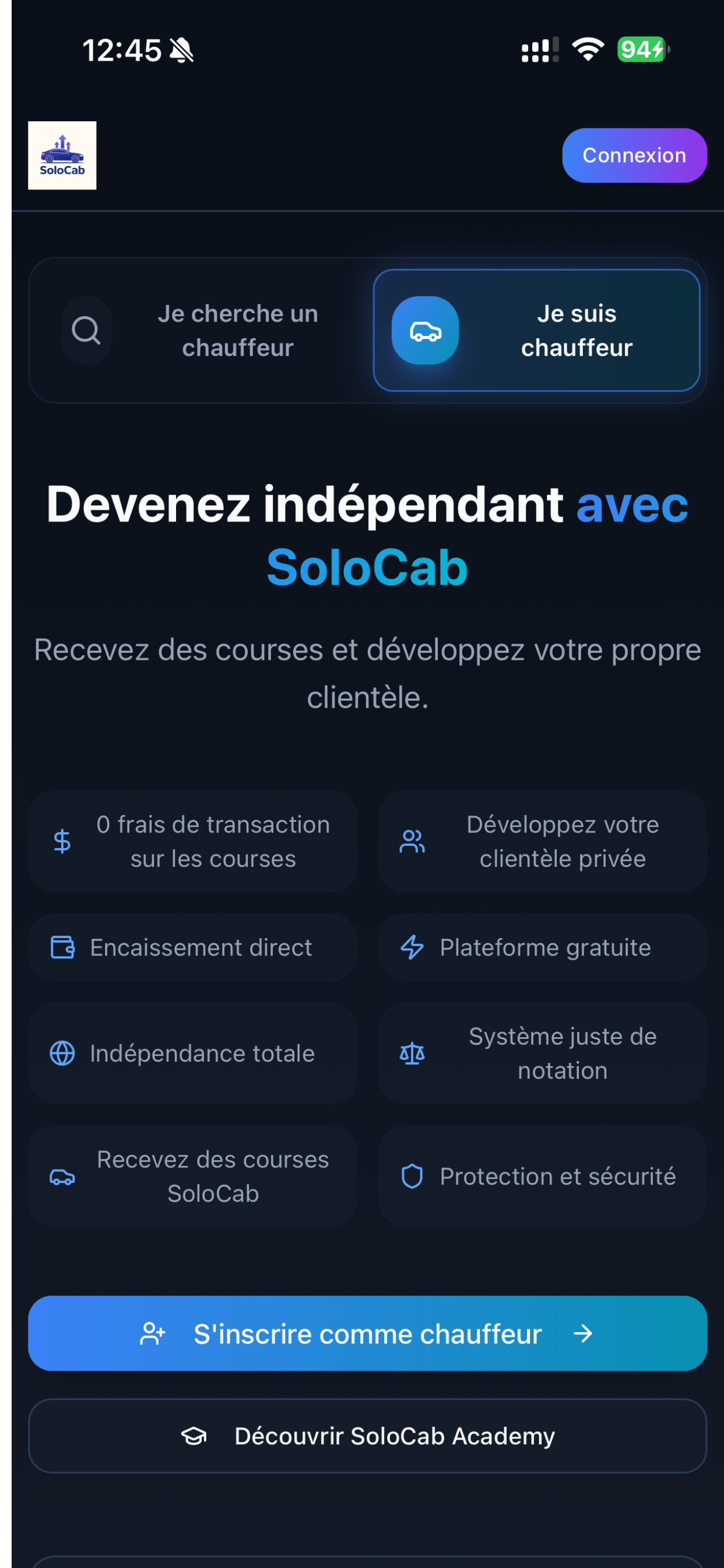 SoloCab screenshot 3