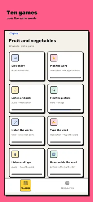 Tessék — Hungarian words screenshot 3