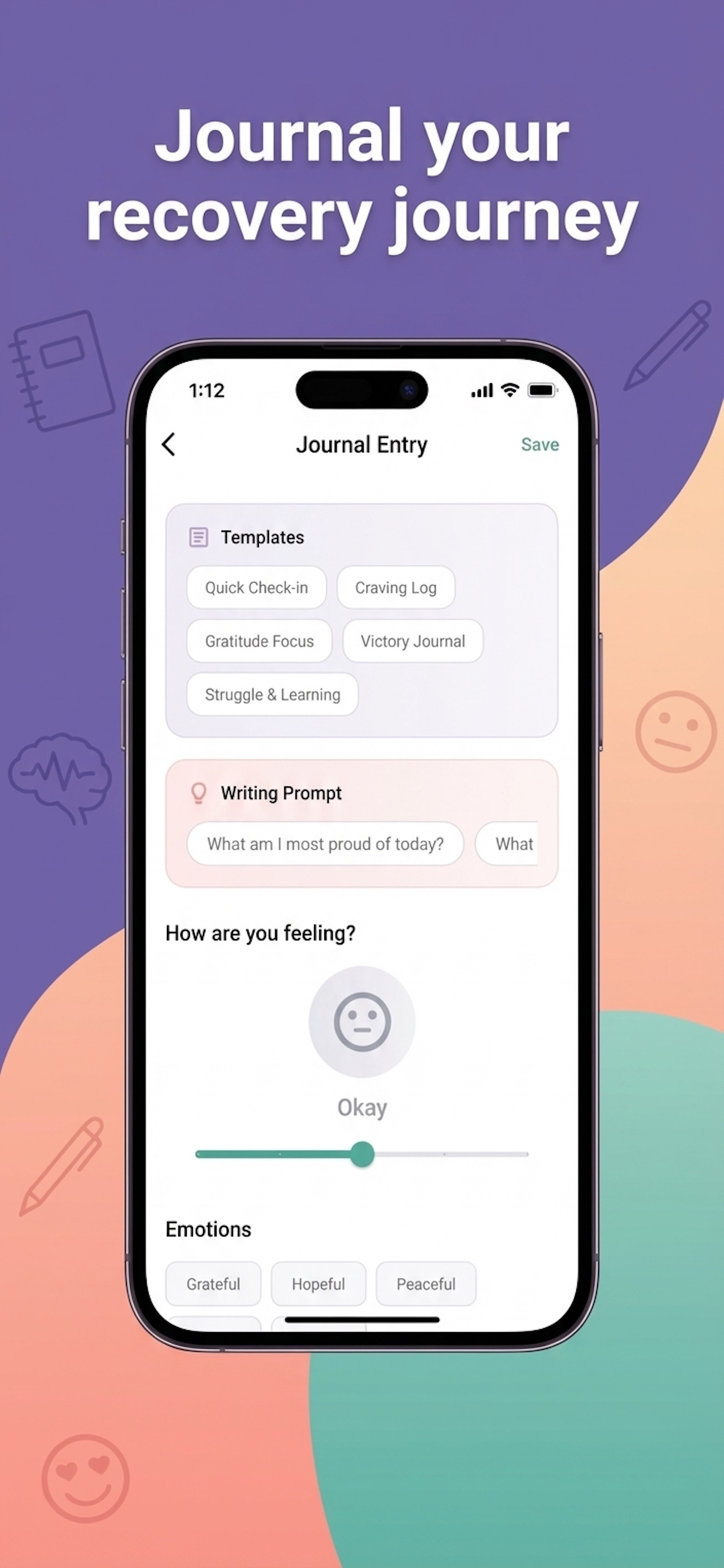 Sober Meld - Addiction Tracker screenshot 4