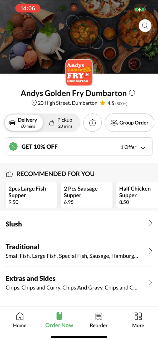 Screenshot #2 pour Andys Golden Fry Dumbarton