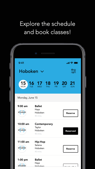 The Studio at Hoboken (NEW!) iPhone screenshot 3 - Health & Fitness app