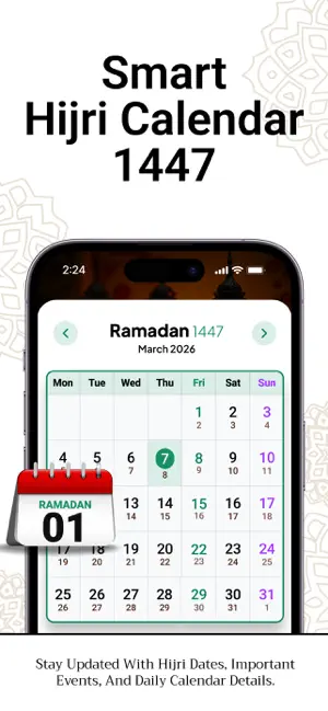 Islamic Calendar - Hijri Date screenshot 2