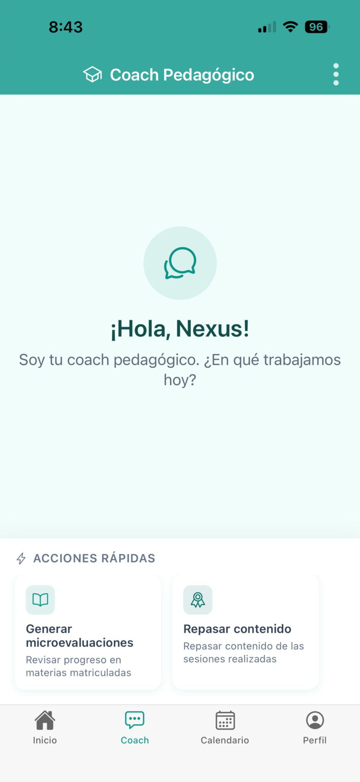 Coach pedagógico screenshot 3