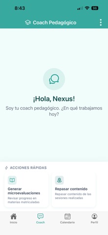 Coach pedagógico screenshot