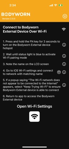 Bodyworn Companion iPhone screenshot