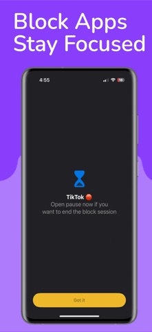 pause now: Screen Time Control Screenshot 2 of 5