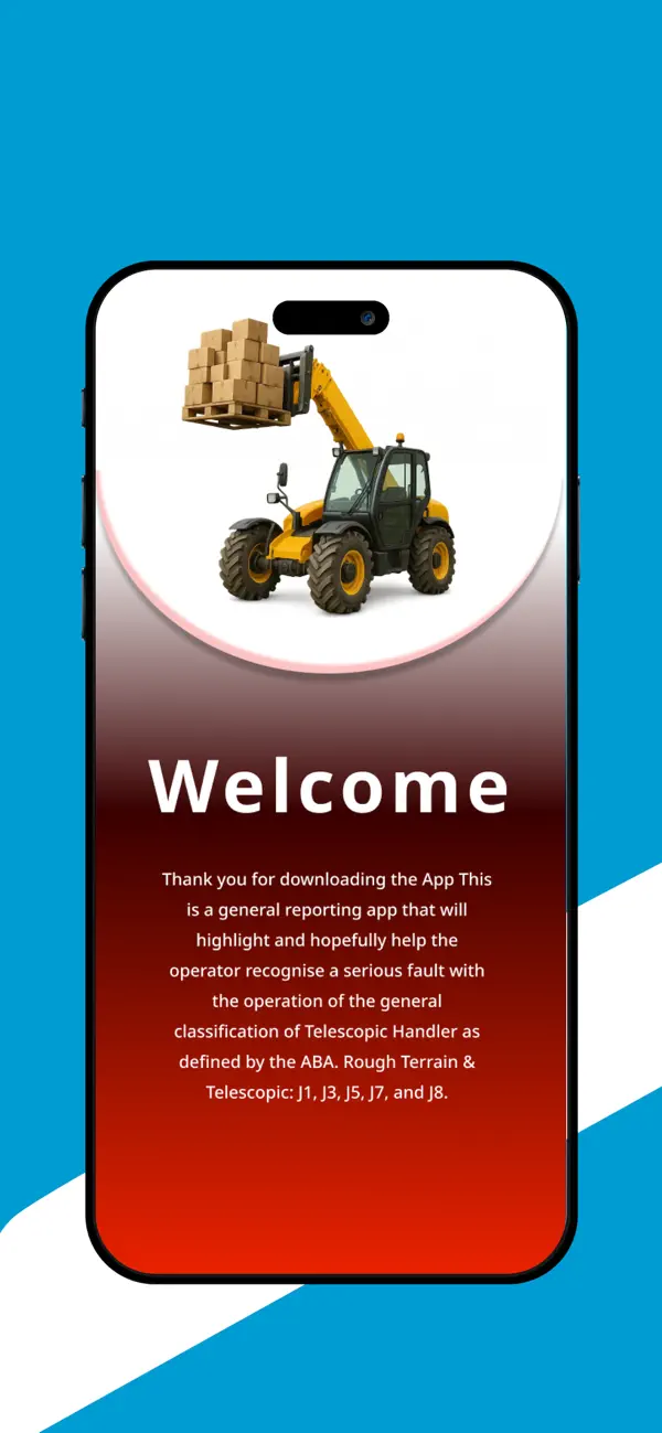 Screenshot #1 pour Operator Telescopic Safety App