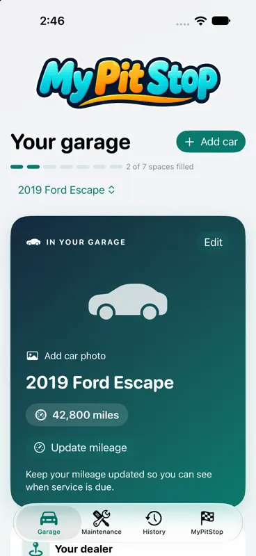 MyPitStop screenshot 1 of 4