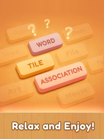 Word Tiles Association iPad screenshot