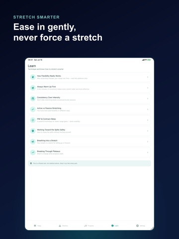 Flexibility: Splits Trainer iPad screenshot