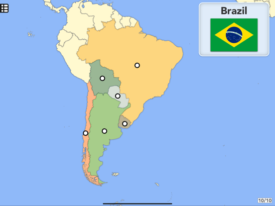 Countries, Capitals, Flags iPad screenshot 1 - Education app