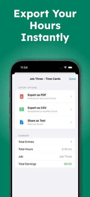 Hours Tracker: Track Job Hours screenshot 3