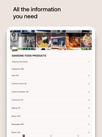 Sansone Food Products iPad screenshot