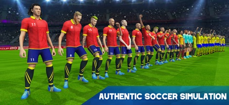 Real Soccer – Football Games - Die App beeindruckt mit einer realistischen Mannschaftsaufstellung und detaillierten Spieler-Modellen, die eine authentische Fußballsimulation garantieren.