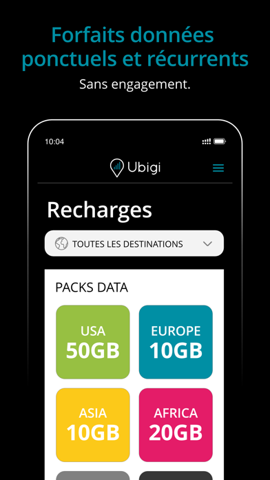 Screenshot #3 pour Ubigi: eSIM & Mobile Internet