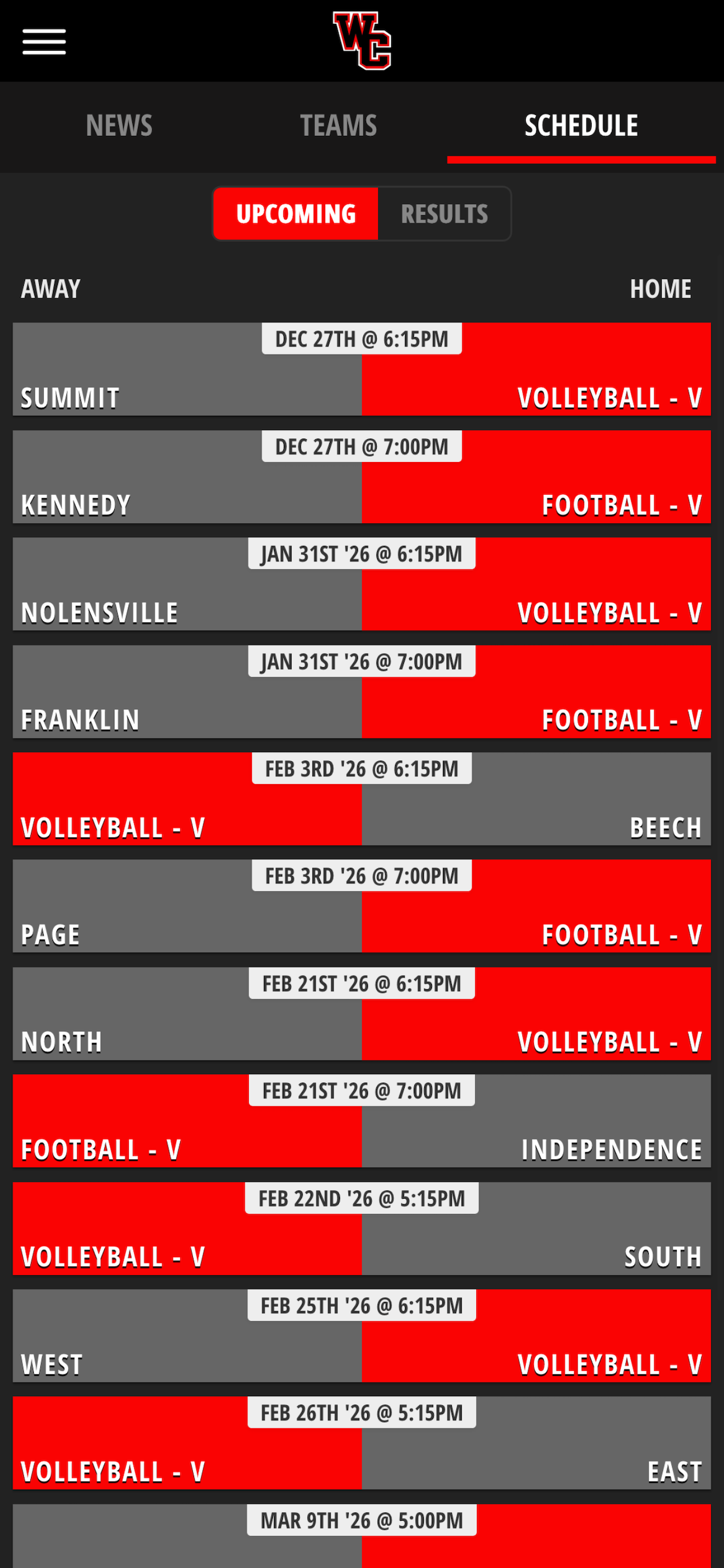 Churchill Athletics screenshot 3