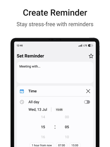 Reminder : ToDo List & Planner iPad screenshot