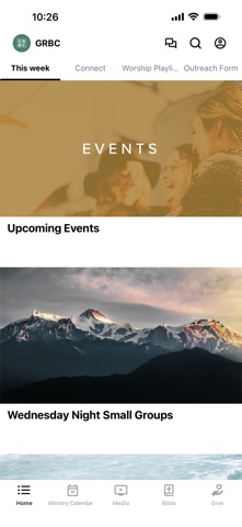 GRBC App Screenshot 1 of 3