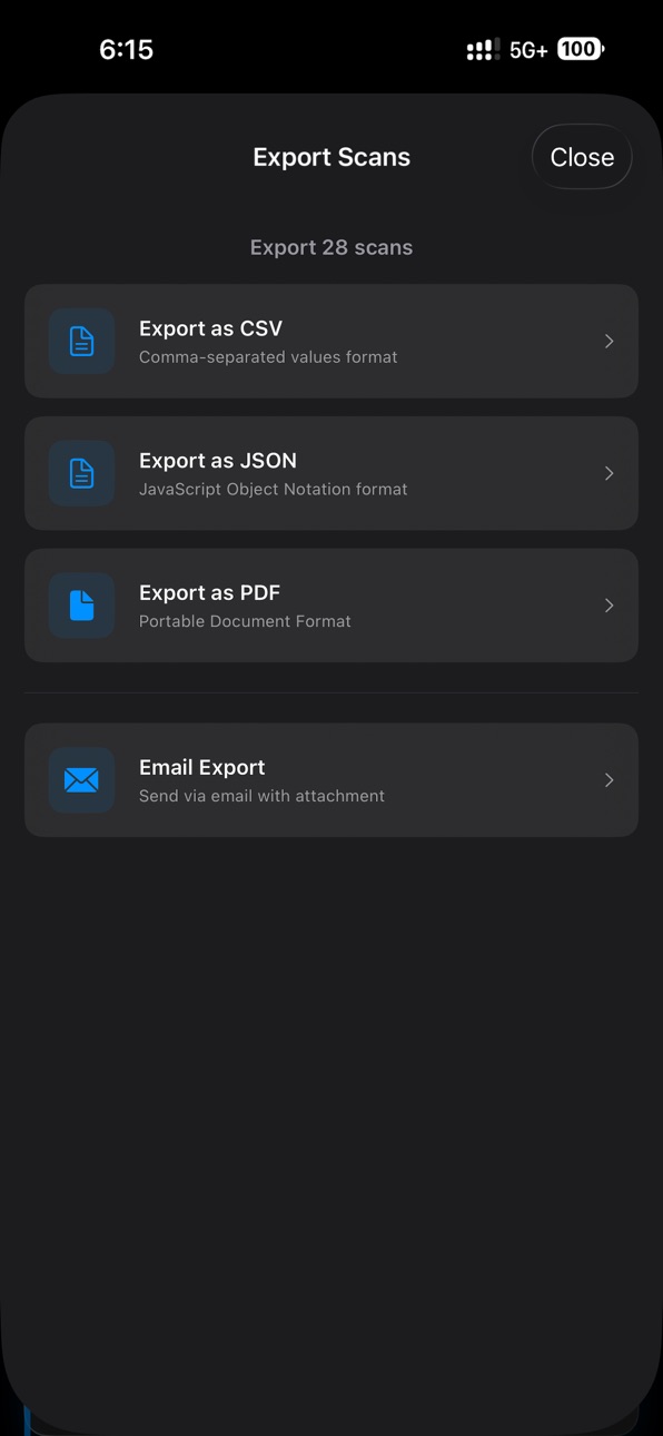 iPhone screenshot