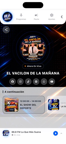 88.8 FM La Que Más Suena screenshot