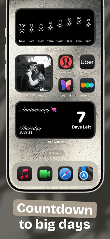 Color Widgets: Icône et Thèmes screenshot 6 of 8