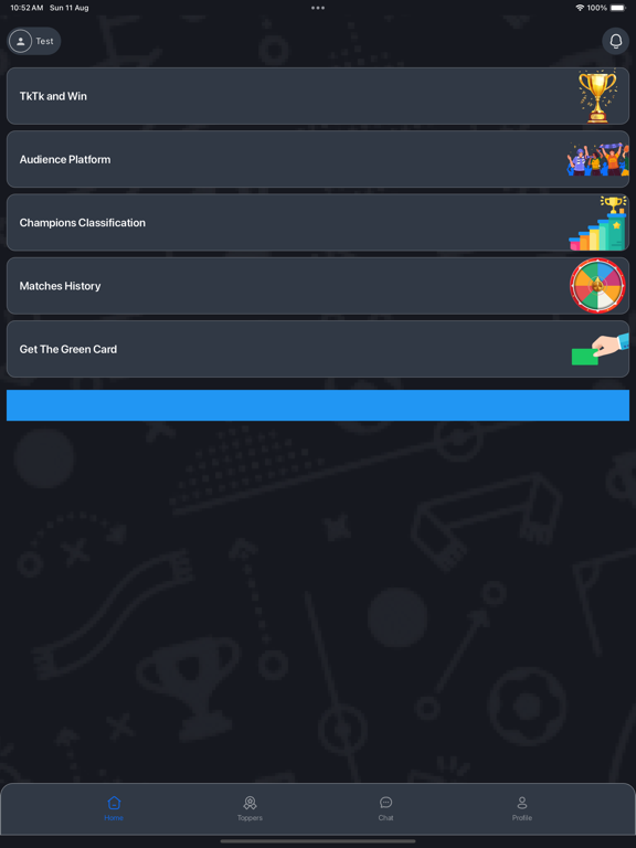 TkTk iPad screenshot 3 - Sports app