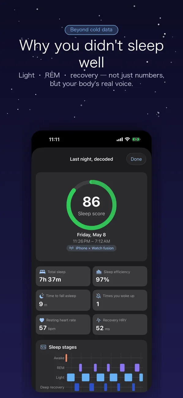 Screenshot #2 pour Mewna - AI Sleep Companion