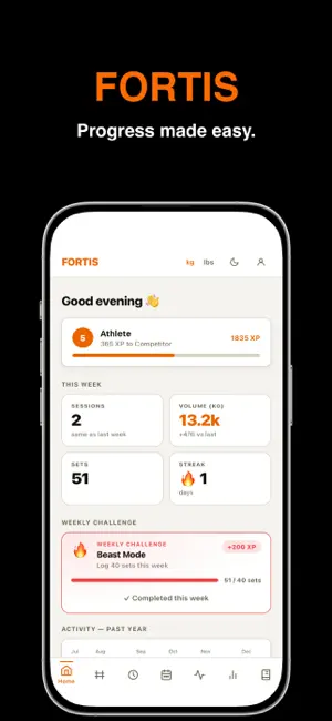 Fortis - Workout Log screenshot 1