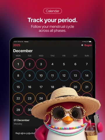 Period Tracker - Pepapp iPad screenshot 2