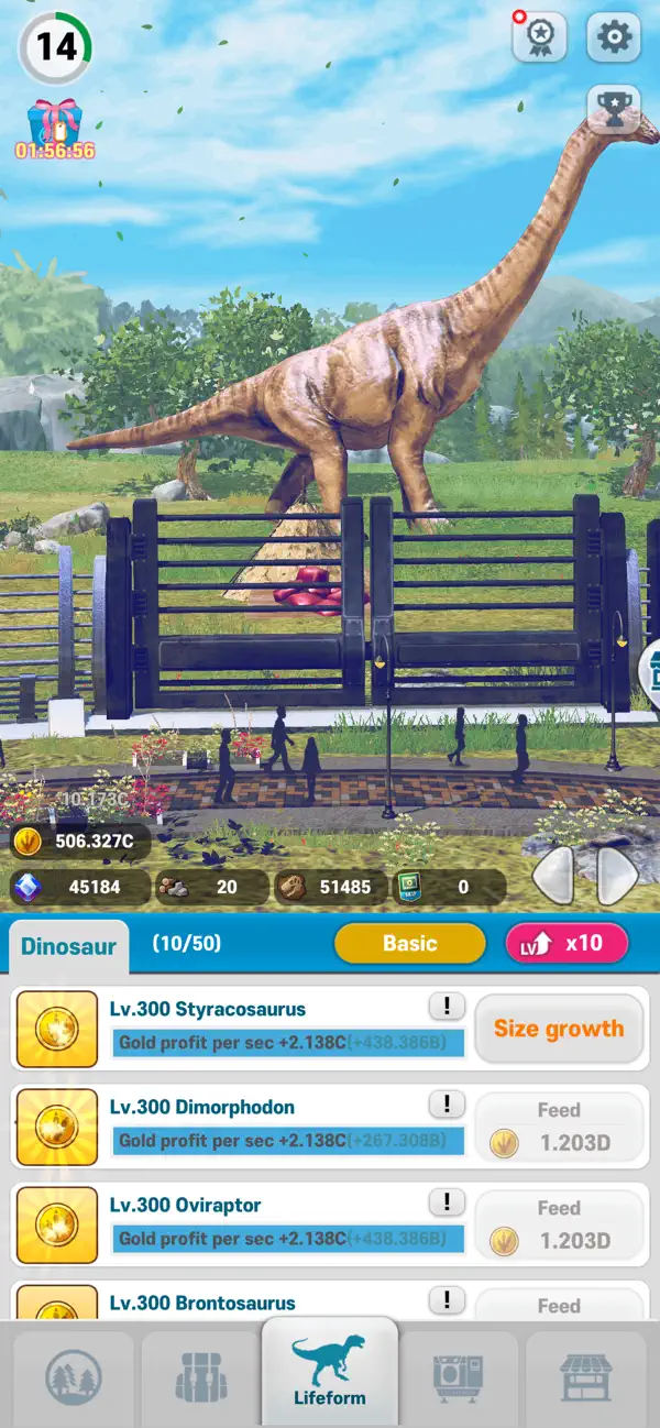 Screenshot #1 pour Dino Tycoon: Raising Dinosaurs