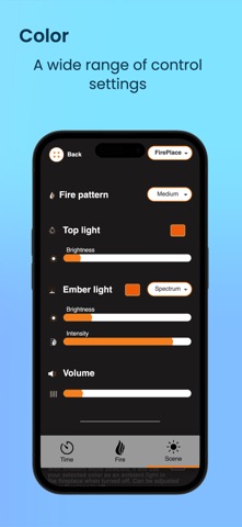 Ortal Electric Fireplace iPhone screenshot
