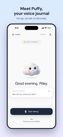 Puffy: Voice Journal Screenshot 1 of 6