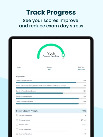 ISC2 CC EXAM PREP 2026 iPad screenshot