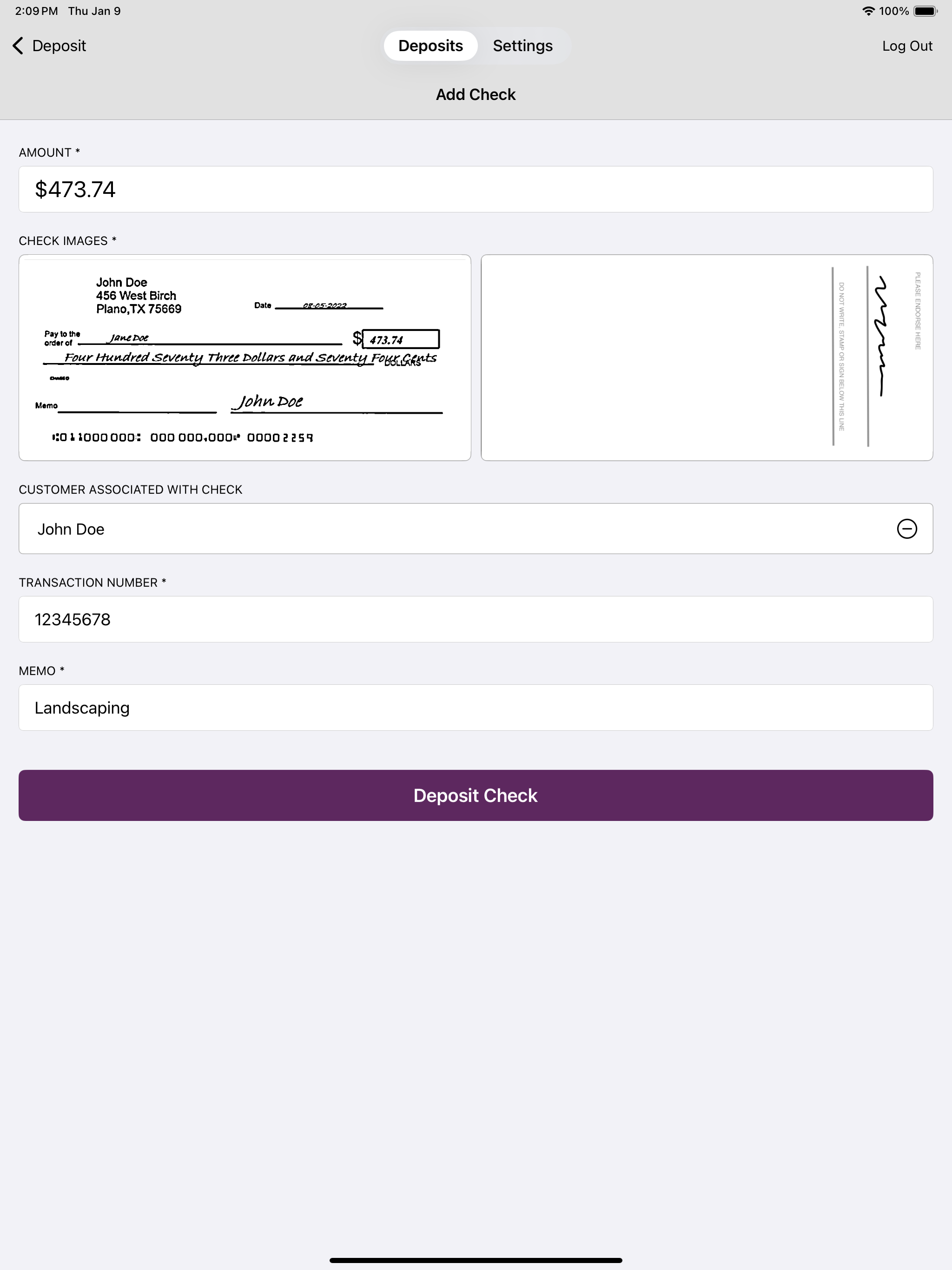 PS Bank Business Check Deposit screenshot 8