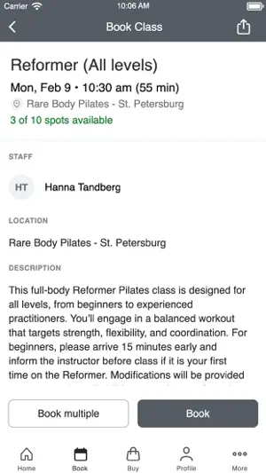 Rare Body Pilates screenshot 3
