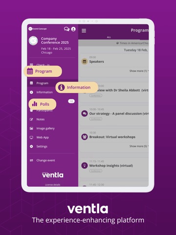Ventla iPad screenshot 1