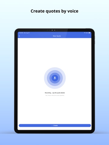 AI Estimate Maker: Orça AI iPad screenshot