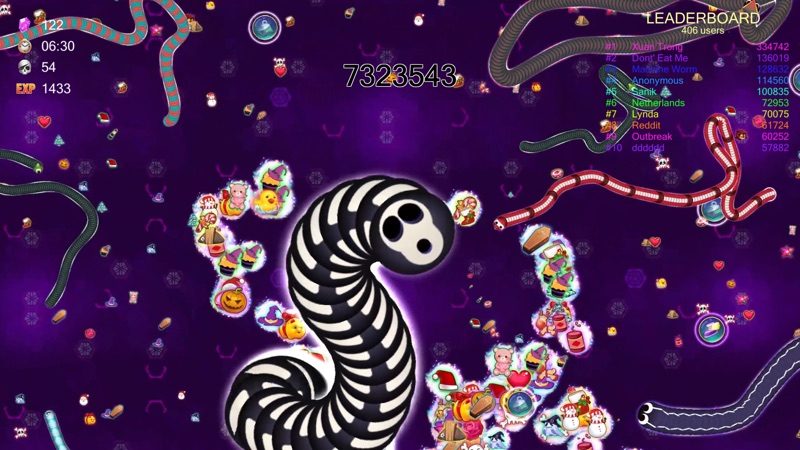 Worm.io - Snake & Worm IO Game screenshot 4