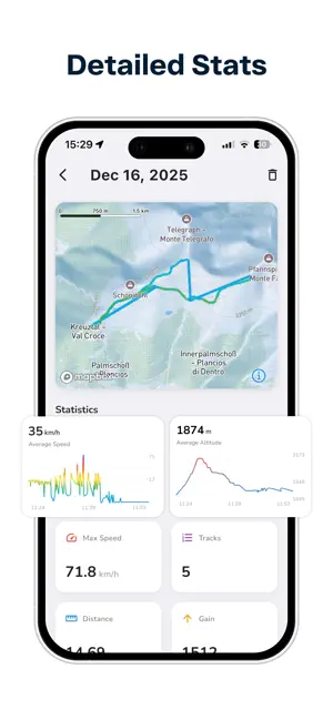 SkiMap - Ski Tracker & Maps screenshot 4