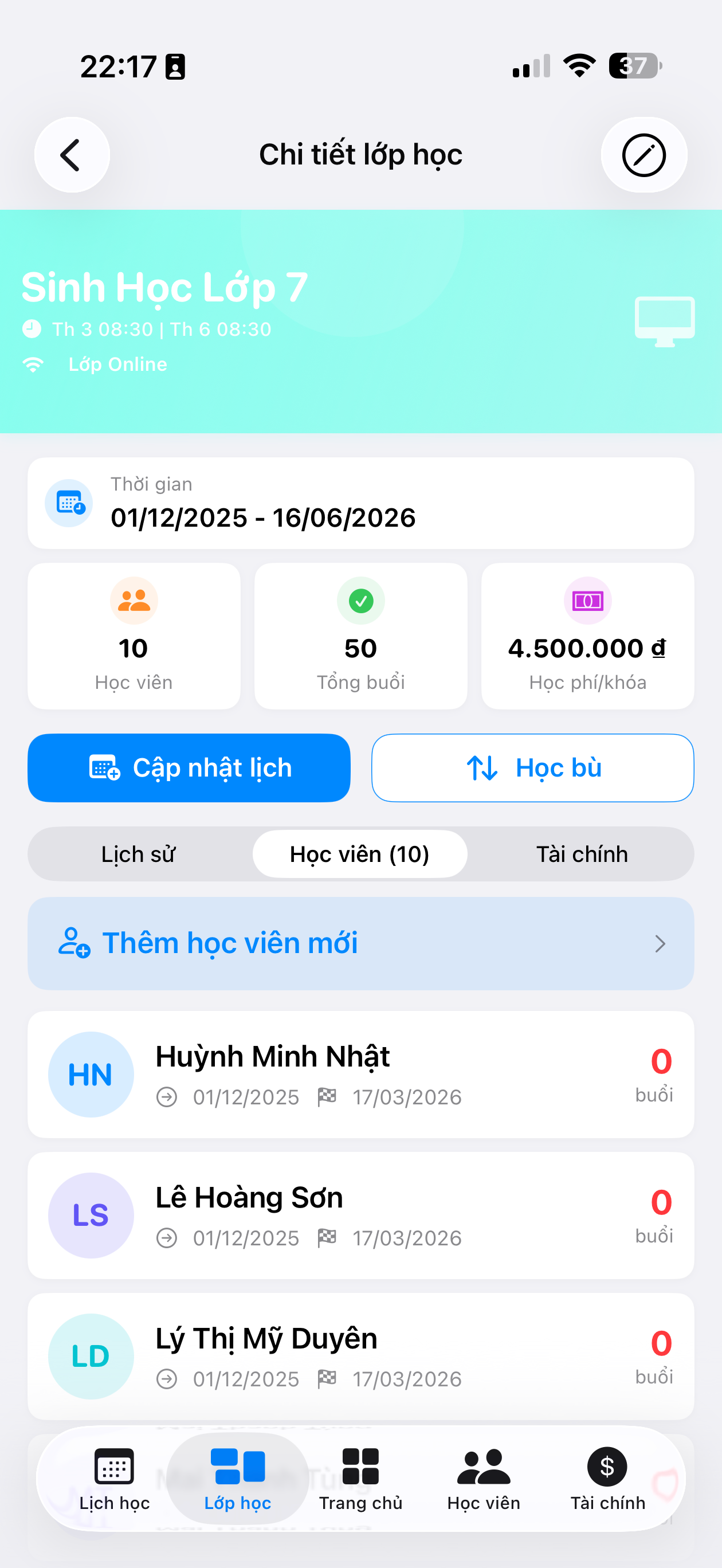 My Class - Quản lý lớp học