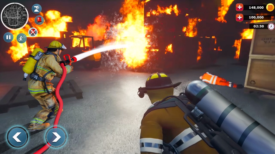 #4. Firefighter Simulation 3D Game (iOS) Bởi: The Tecknis Games