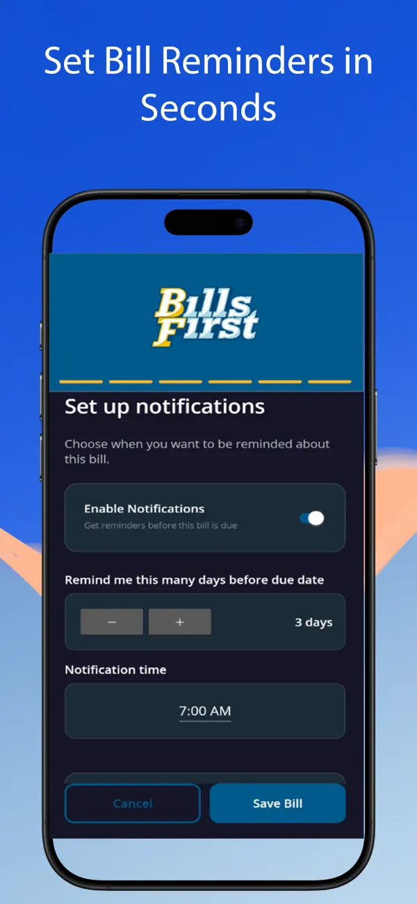 Screenshot #3 pour BillsFirst