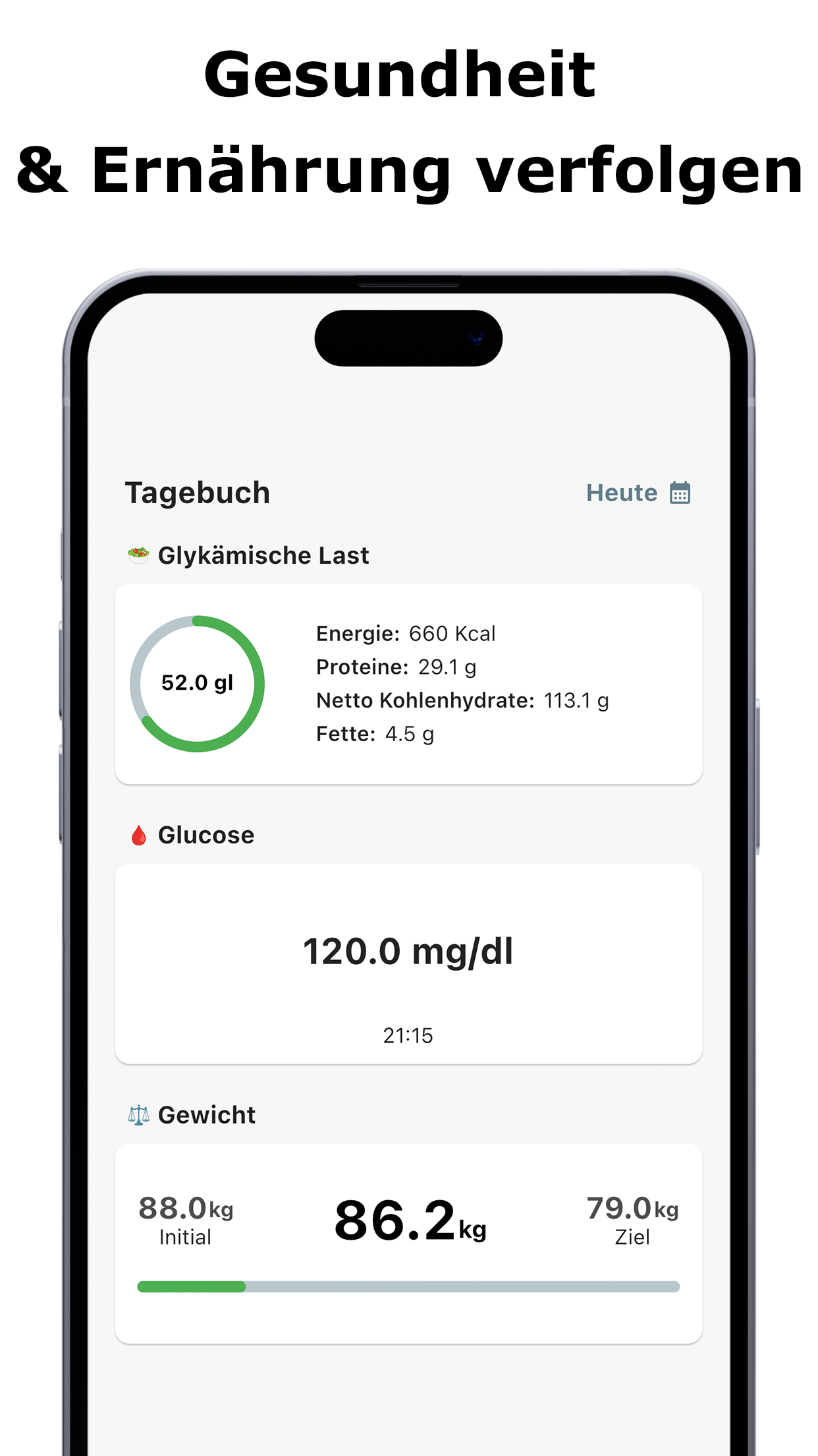 Diabetes Diät & Blutzucker App