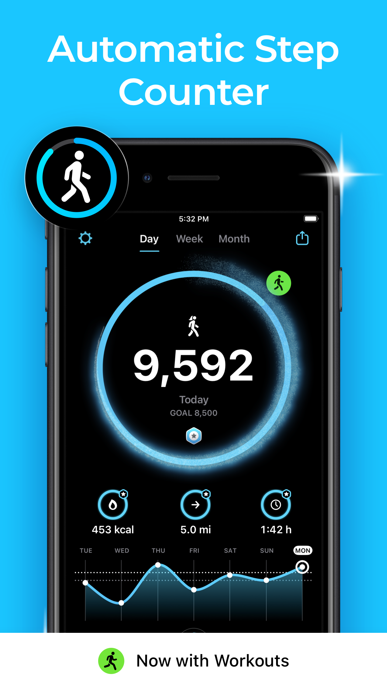 StepsApp Pedometer screenshot 1