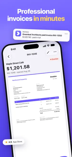Invoice Maker Invoxa screenshot 1