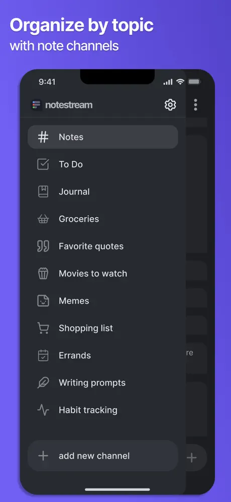 Notestream: Fast Notes to Self 速记流应用截图
