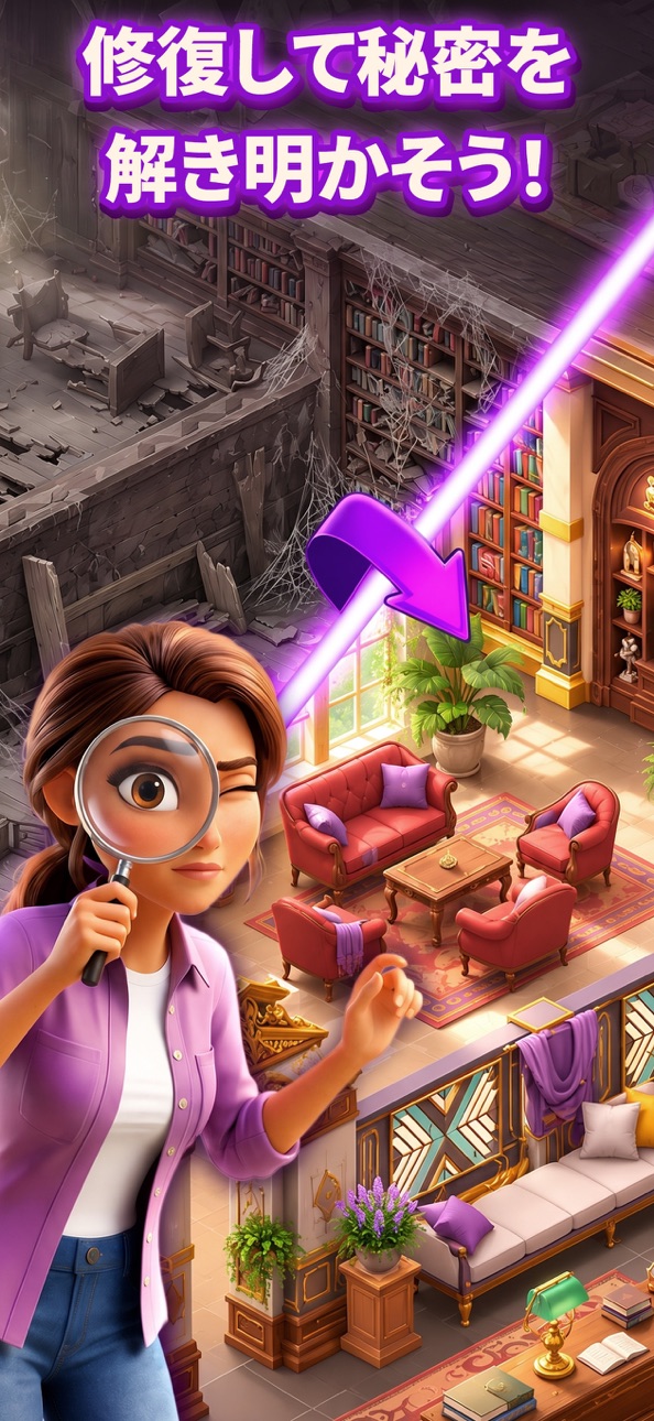 Solitaire Story: Ava's Manor iOS Mod IPA screenshot 6 - iOS game interface
