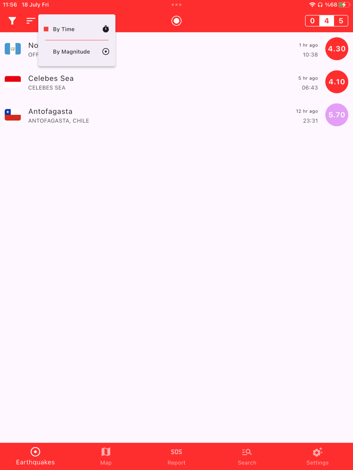 #6. Earthquake Hub & Alerts (iOS) 由: Aybat Bertan Artan