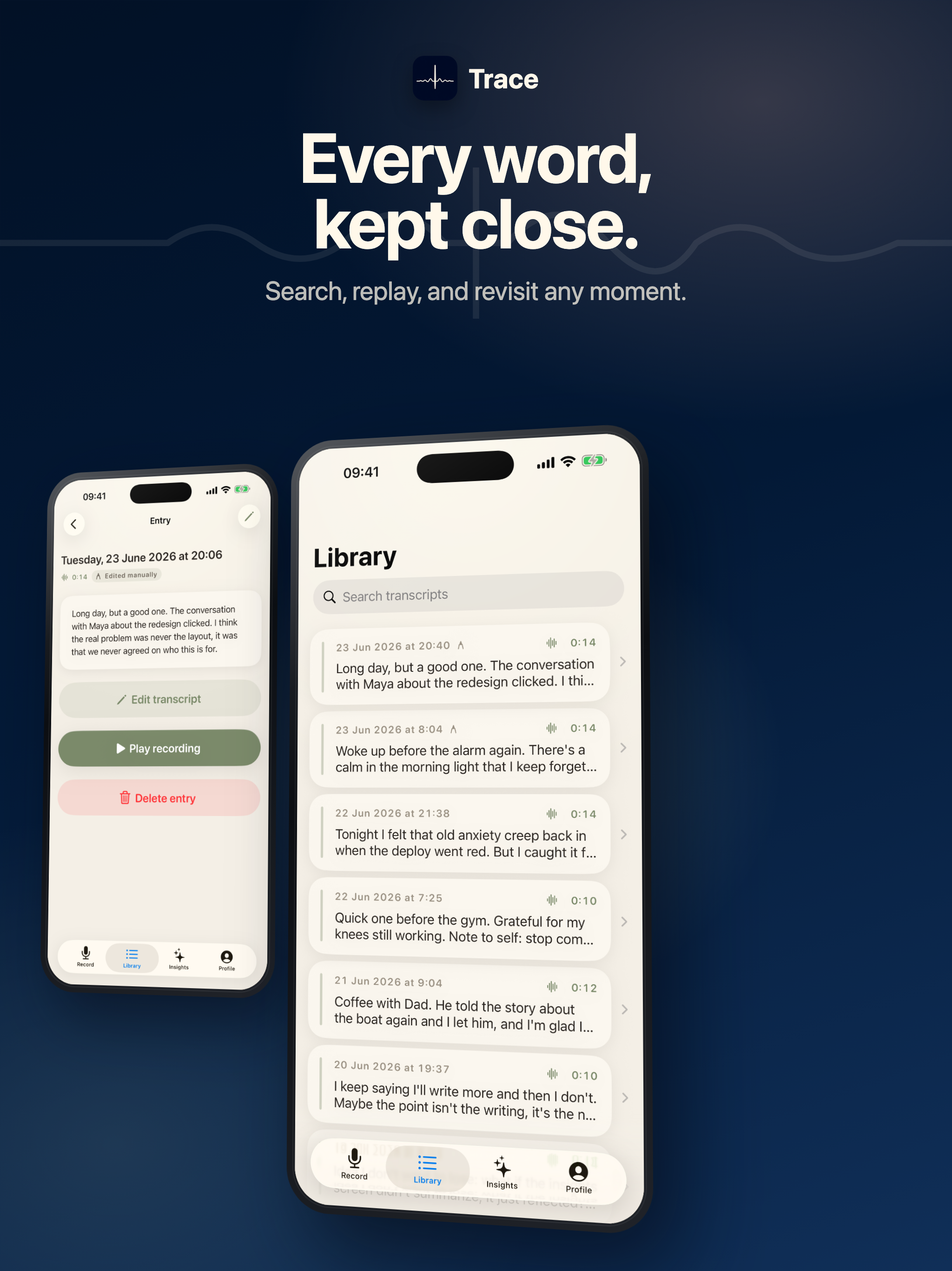 Trace: Voice Journal screenshot 9